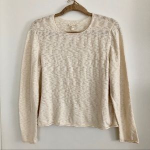 Eileen Fisher Organic Cotton Sweater in Ivory